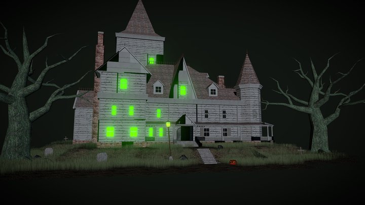Modular Kit Build Showcase - Haunted House 3D Model