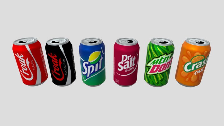 Soda Cans 3D Model