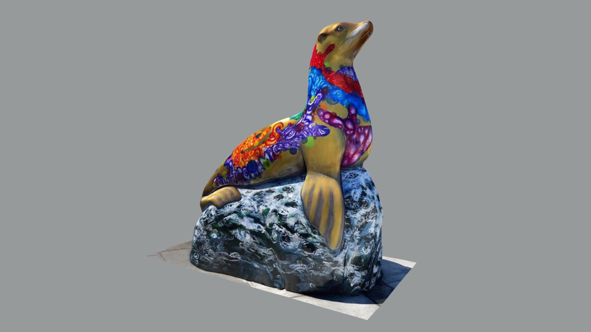 Another sea lion statue in San Francisco (2)