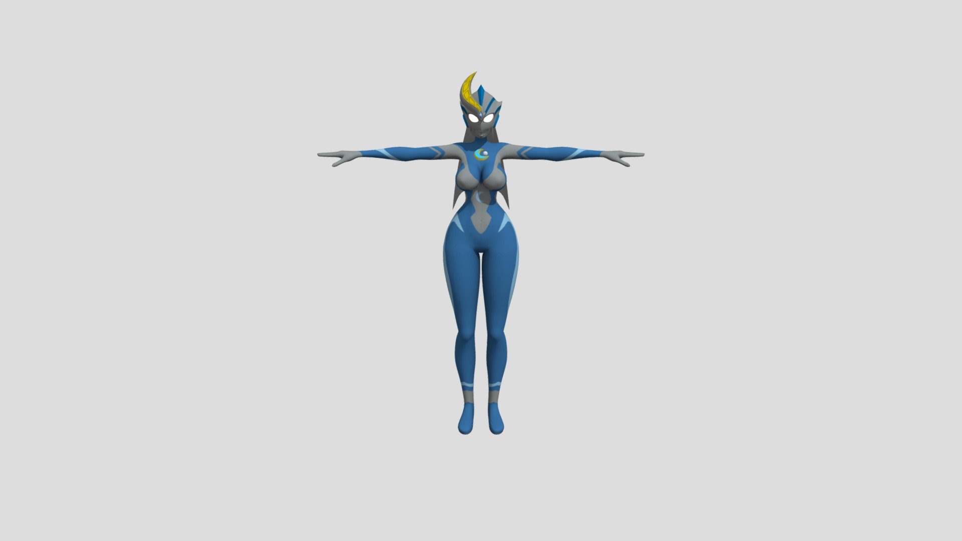 Ultrawoman Moonlight Rigged - 3D model by IwanttoModeling ...