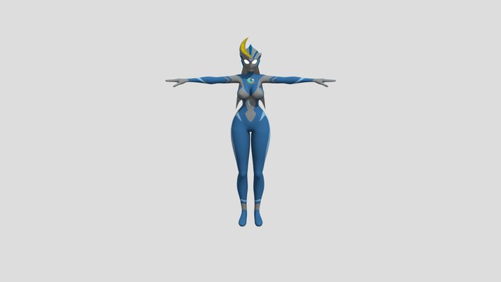 Ultrawoman Moonlight Rigged 3D Model