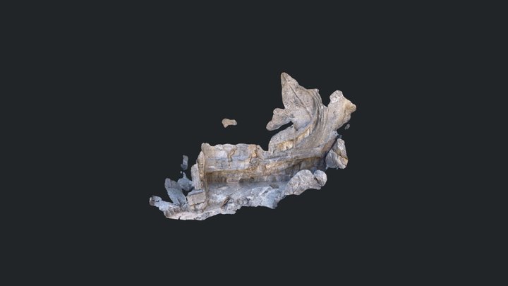 Greek Boat - Acropolis Lindos, Greece 3D Model