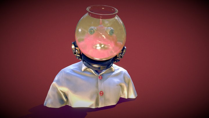 Mr Fish-Head 3D Model