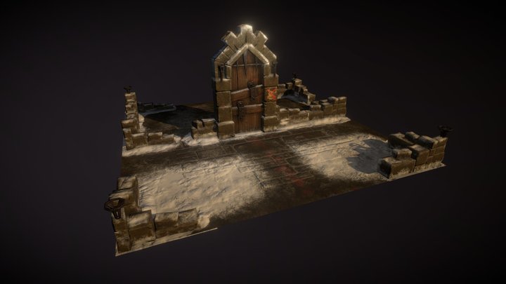Game Environment/Props - "Outpost" 3D Model