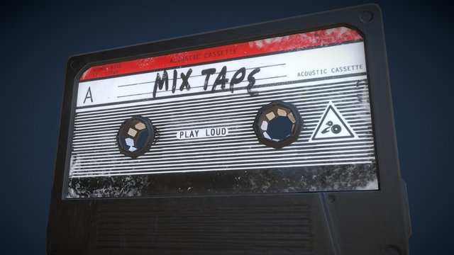 Mix Tape - Low poly game collectible 3D Model