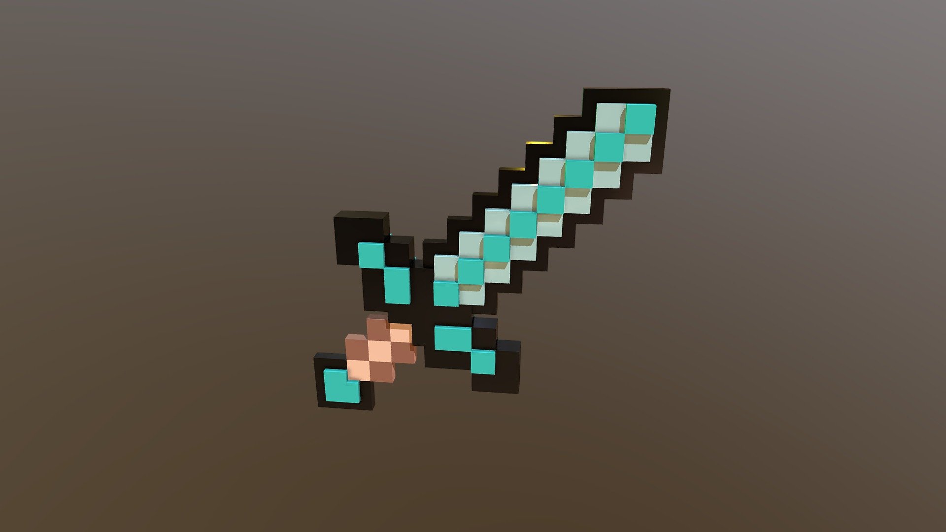 Sword Minecraft - 3D model by mizu.bl3nd [fe9838f] - Sketchfab