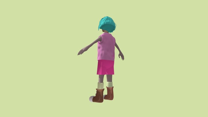 女孩 3D Model