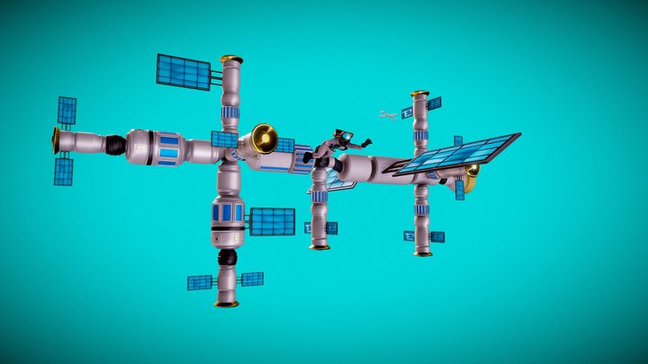 Lost In space 3D Environment 3D Model