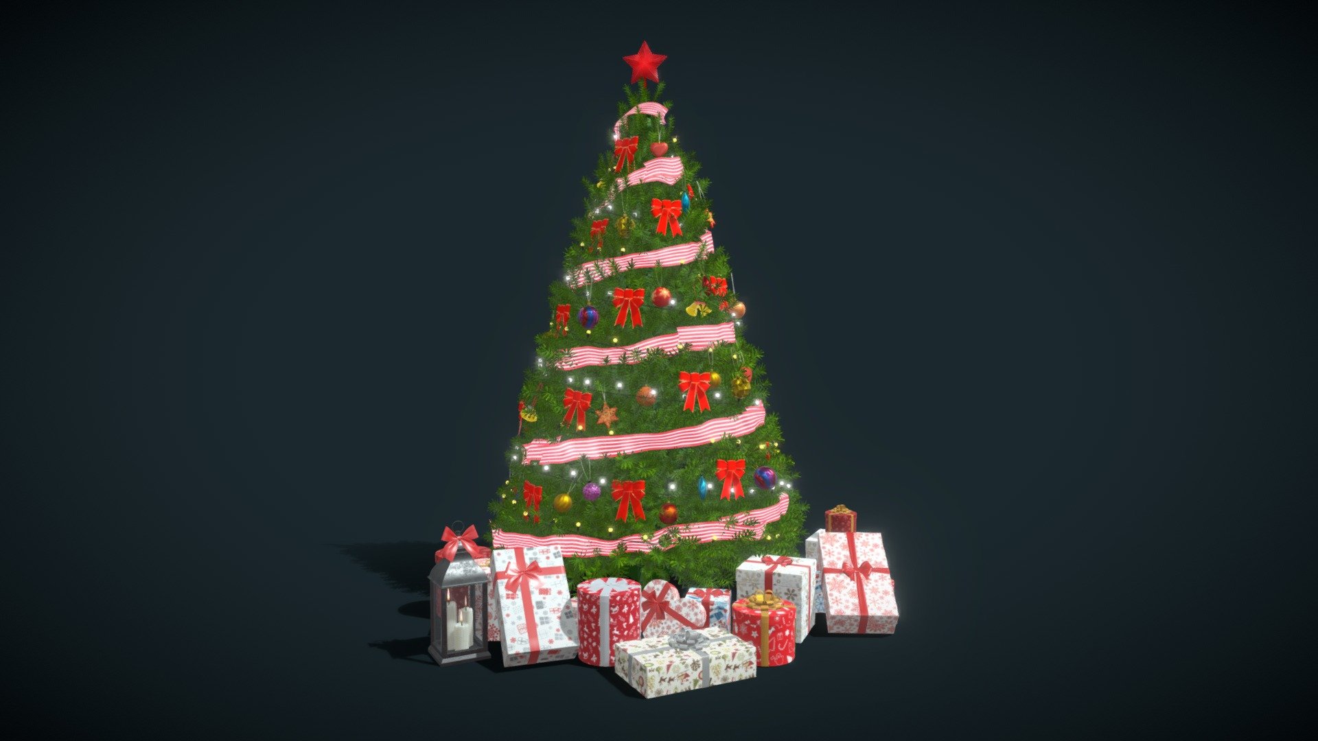 Christmas green tree 1 - Buy Royalty Free 3D model by madMIX [fe9b994 ...