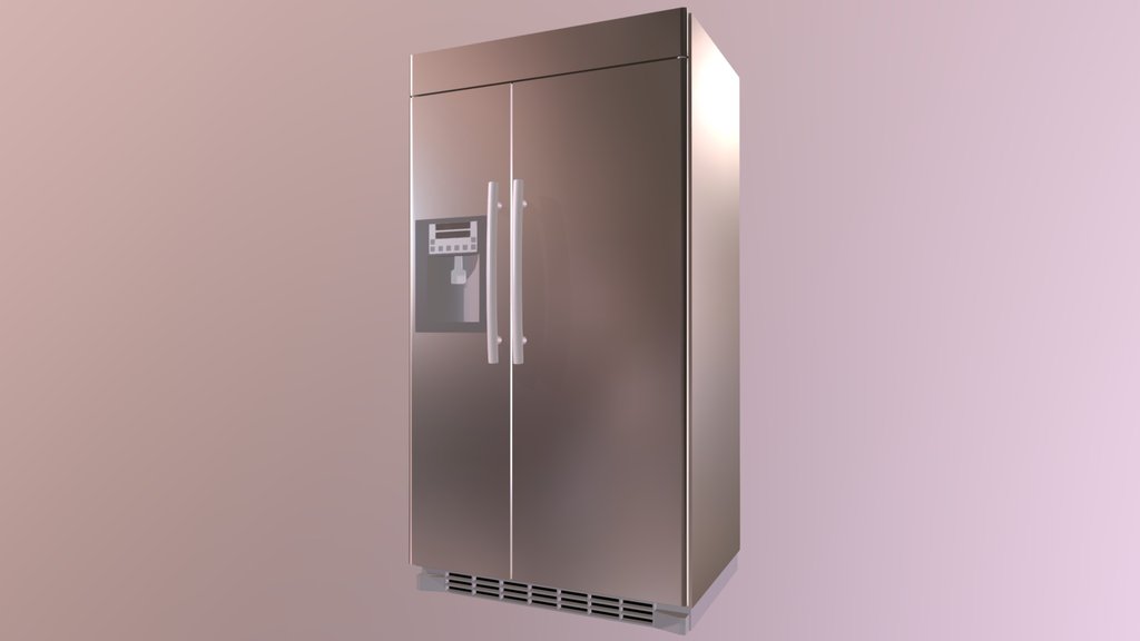 Not-too-modern fridge — low-poly food 3D model by anDDDres