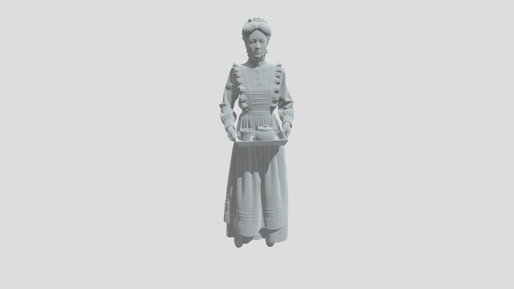Victorian Maid with Tray