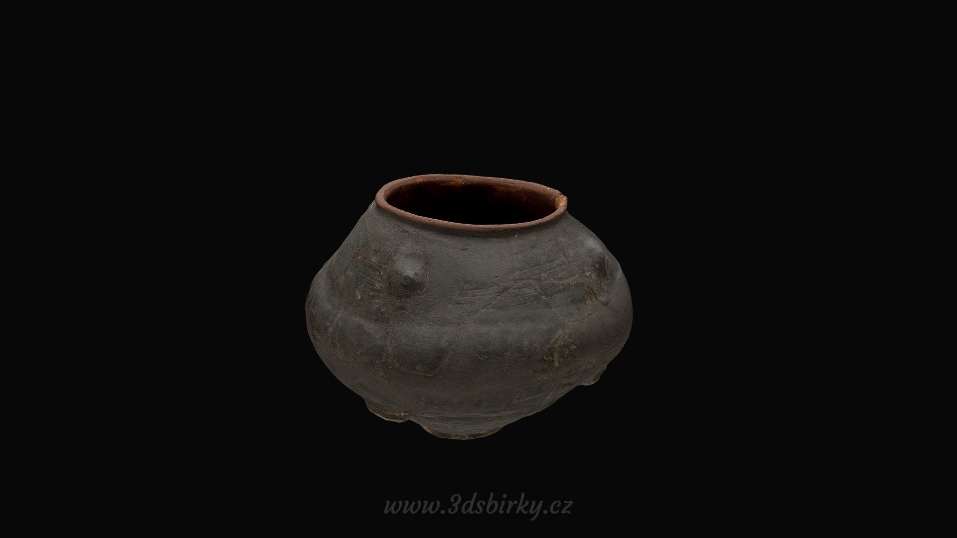 Keramická bezuchá amfora — Sketchfab embed 3D viewer