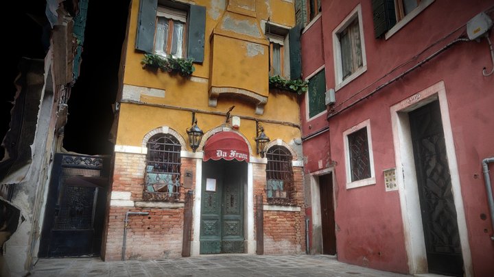 Venice, Yallow house – Free 3D Model STL