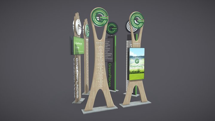 Стелла GreenPlaces. Варианты 3D Model