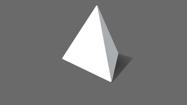 2" perfect Tetrahedron 3D Model