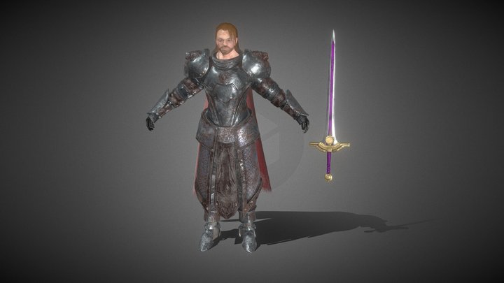 King Arthur 3D Model