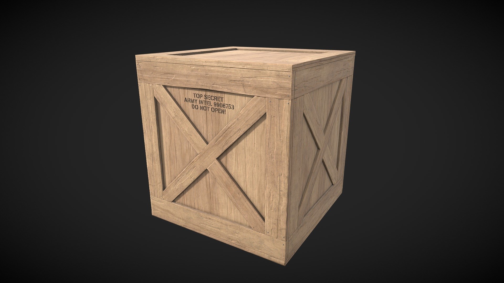 Wooden Crate 3D model by Chase (XtraChase) [fea0577] Sketchfab
