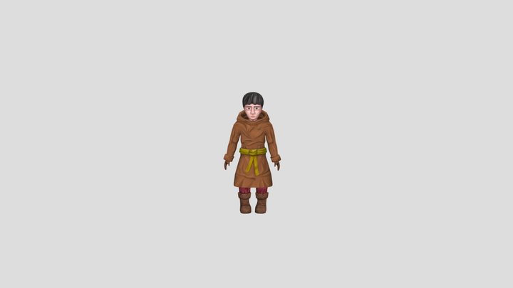 Lowpoly boy 3D Model