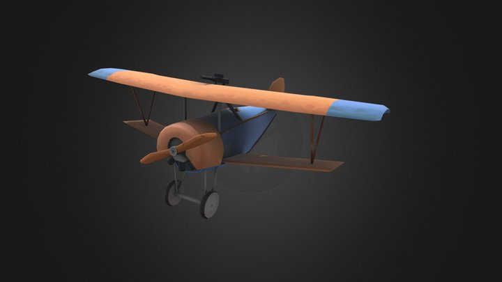 stylized ww1 plane - Nieuport 3D Model