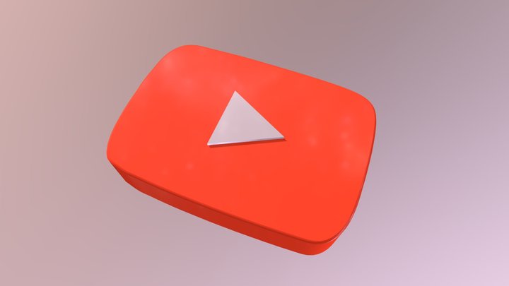 Youtube play button 3D Model