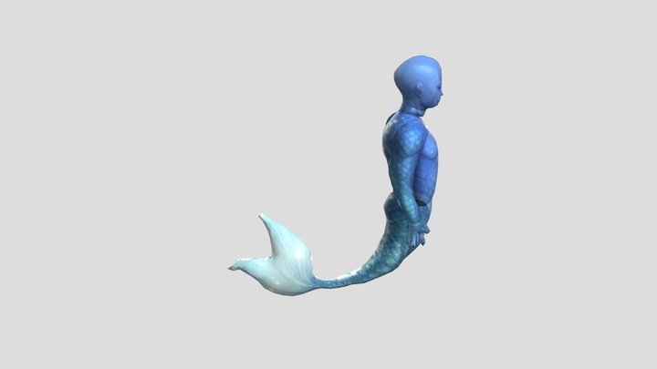 人魚 3D Model