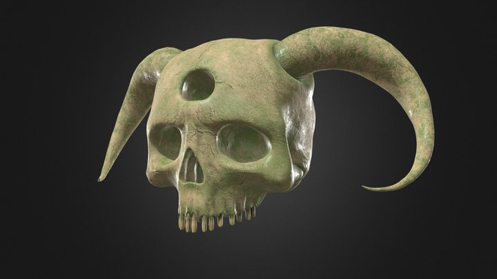Demon Skull 3D Model