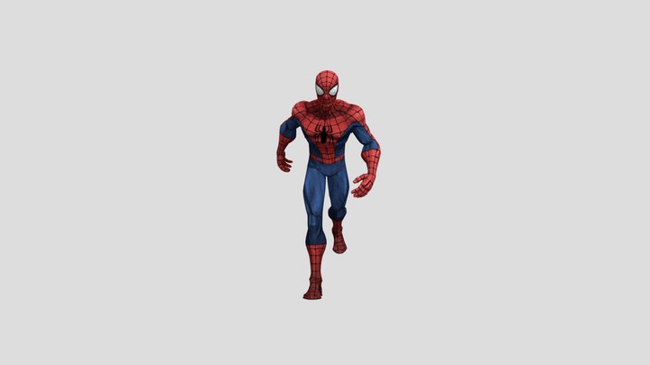 SpiderMan Walking 3D Model