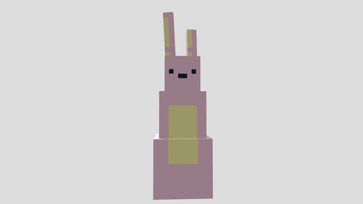 snow golem bunny 3D Model