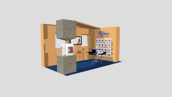Stand Pegalcors Pared 3D Model
