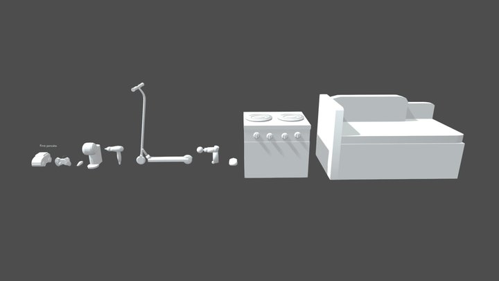 10 Blockings (XYZ School) 3D Model