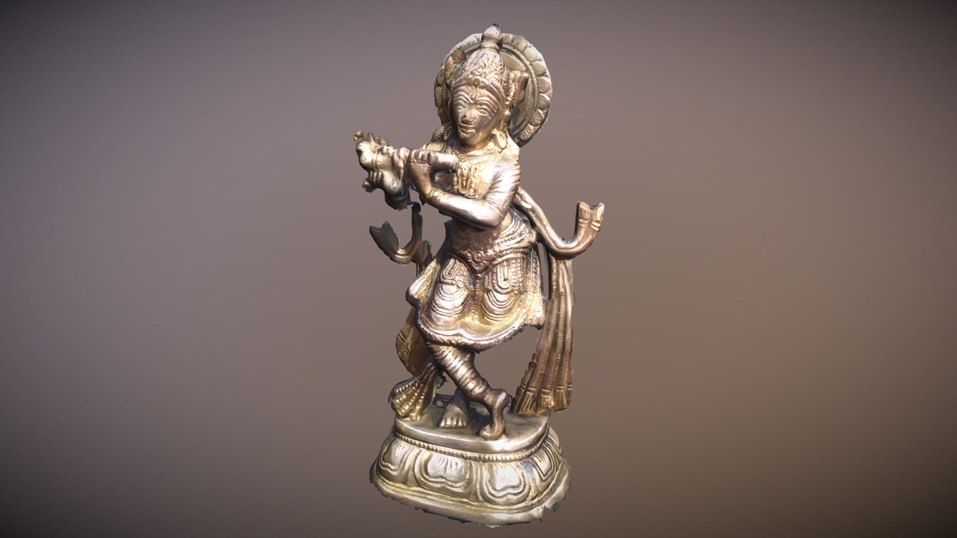 Krishna idol 3D scan