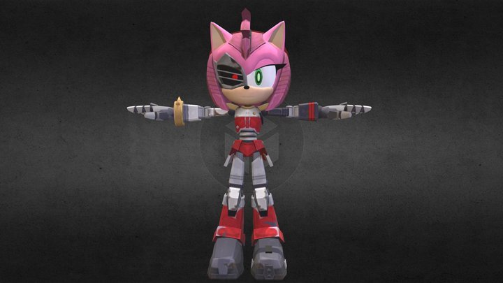 Sonic e Amy Rose Modelo 3D - TurboSquid 1085207