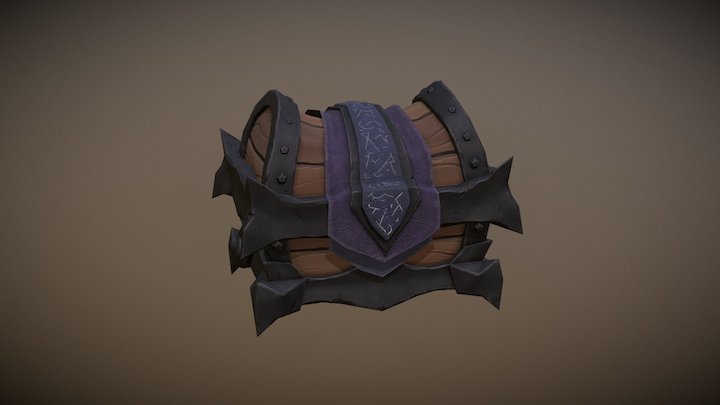 Fantasy epic  chest 3D Model
