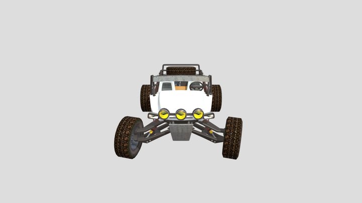 Mesa Baja Car White 3D Model