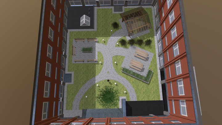courtyard 3D Model