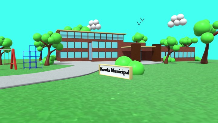 Escola Municipal 3D Model