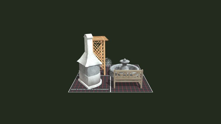 DAE 5 Finished props - Granny's house 3D Model