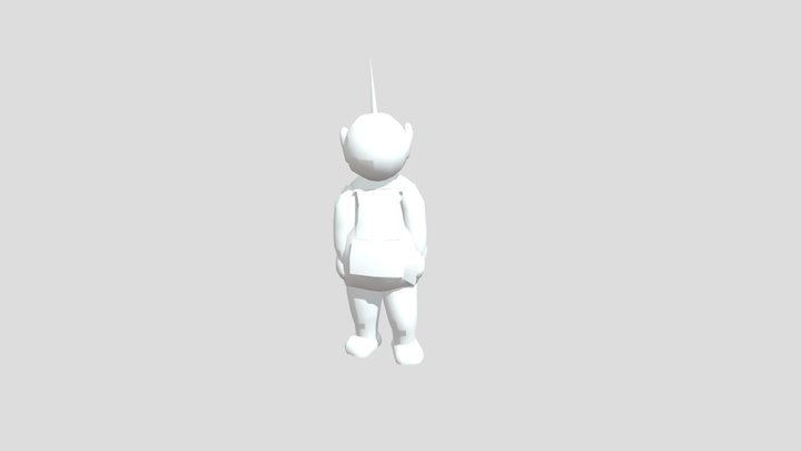 Dipsy dancing no texture 3D Model