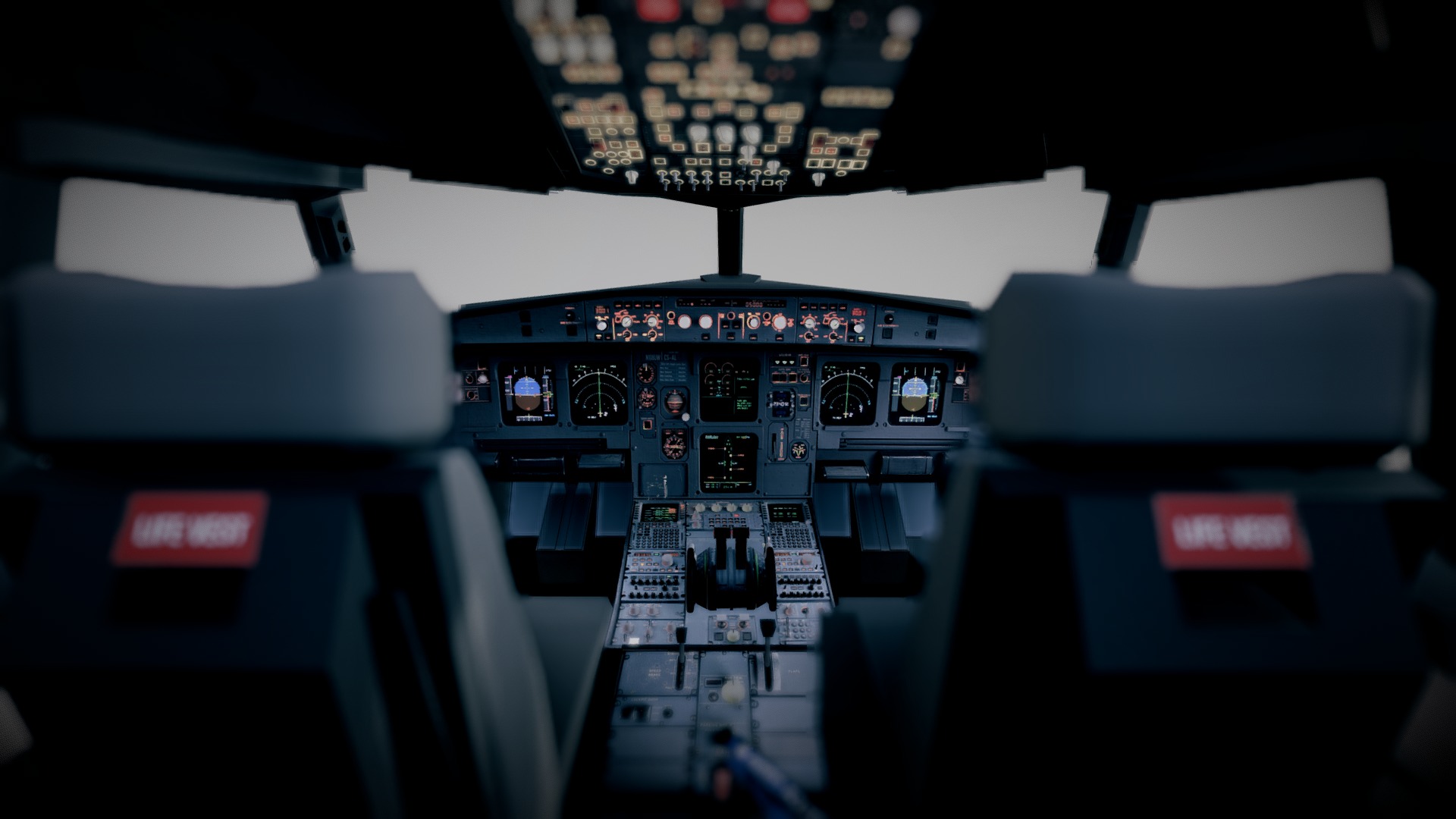 3D model (Airbus A320) Airplane Cockpit - This is a 3D model of the (Airbus A320) Airplane Cockpit. The 3D model is about the inside of a cockpit.