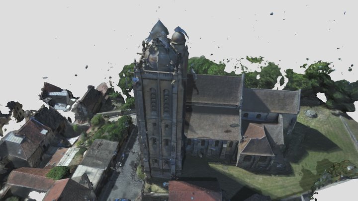 Eglise De Beaumont sur Oise 3D Model