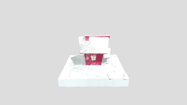 A 3d cartoon house 3D Model