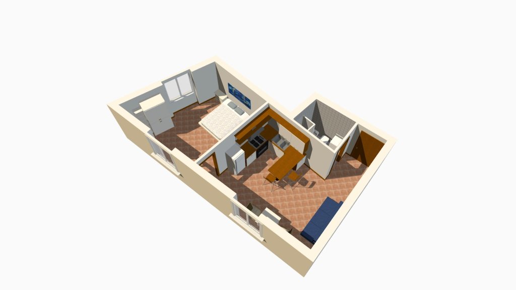 Porta Romana Milano bilocale — Sketchfab embed 3D viewer