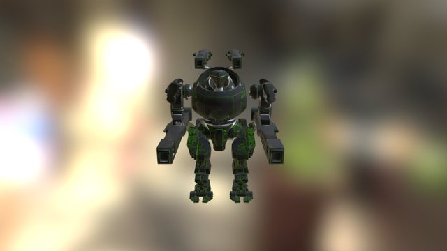 Heavy Assault Suit 28mm 3D Model