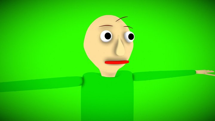 Foxbear Baldi Blender Port 3D Model