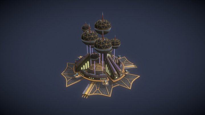The Federation's Network Center, SolarSails Game 3D Model