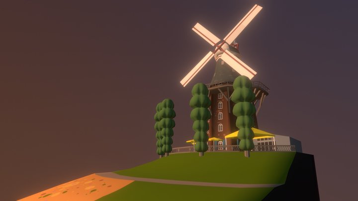 Am Wall Windmill 3D Model