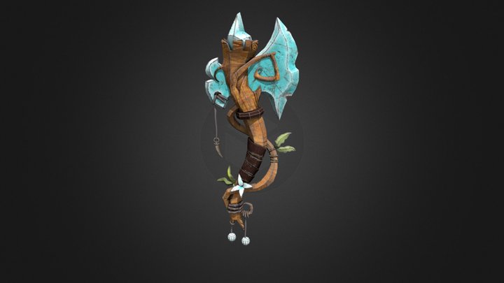 Stylized Axe 3D Model