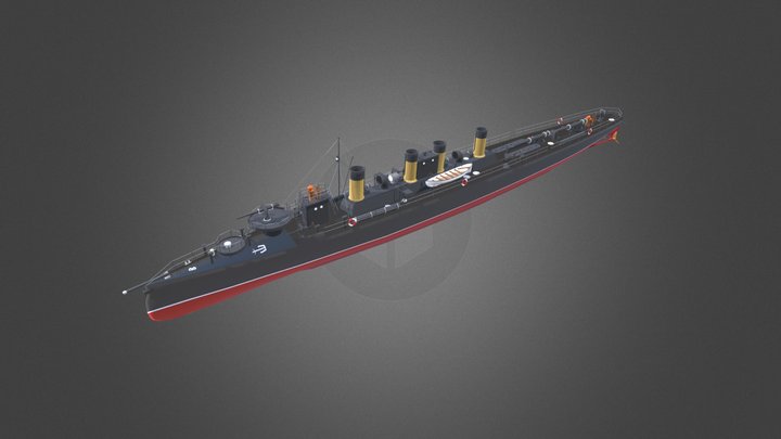 Destroyer IRN Buyniy 3D Model