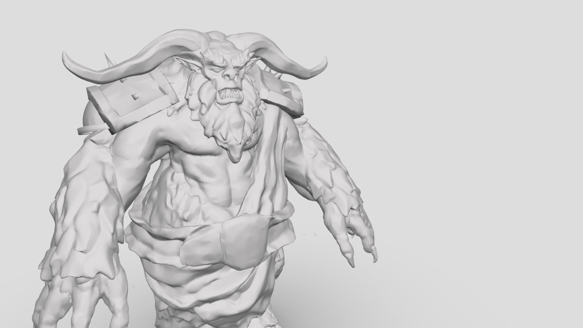 Gart220 Yeti Warrior Sculpt (oskars Samovics) - 3d Model By Selachi Art 