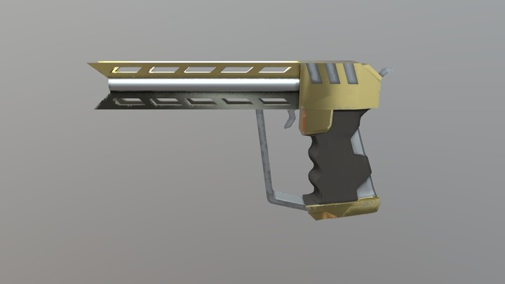 Sci-fi Pistole 3D Model